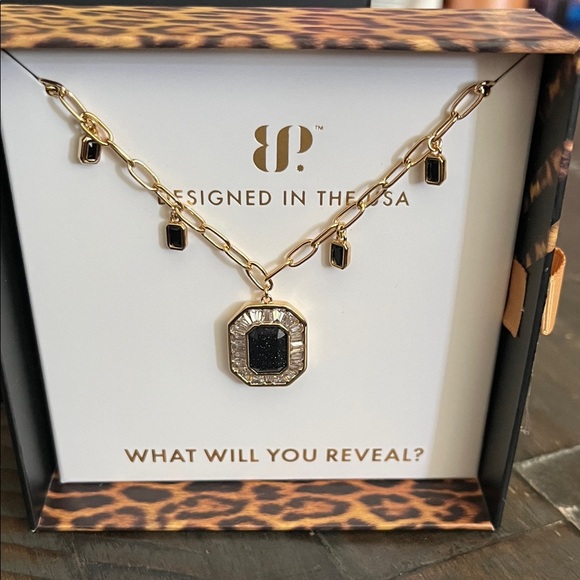 Bomb Party Jewelry - UNTAMED Pulse Between Strikes lab created Onyx Sandstone on Gold plating